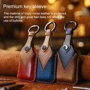 For Honda Car Cowhide Leather Key Protective Cover Key Case, Four Keys Version (Brown)