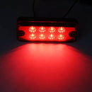 4 PCS 10-30V 8LED Car Tail Light Side Lamp (Red Light)