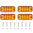 4 PCS 10-30V 8LED Car Tail Light Side Lamp (Red Light)