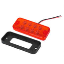 4 PCS 10-30V 8LED Car Tail Light Side Lamp (White Light)