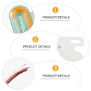2 PCS 12V 12LED Car Oval Side Lamp(White Light)