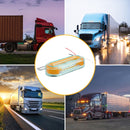 2 PCS 12V 12LED Car Oval Side Lamp(White Light)