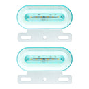 2 PCS 24V 12LED Car Oval Side Lamp (White Light)