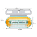 2 PCS 24V 12LED Car Oval Side Lamp (White Light)