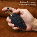 For Mercedes-Benz Old Style Car Cowhide Leather Key Protective Cover Key Case (Red)