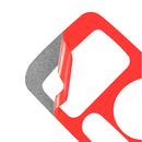 For Honda CRV 2007-2011 Car Carbon Fiber Rear Mirror Adjustment Switch Frame Decorative Sticker, Left Drive (Red)