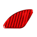 4 PCS Set for Honda CRV 2007-2011 Carbon Fiber Car Inner Door Bowl Patch Decorative Sticker,Left and Right Drive Universal(Red)