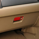 2 PCS Set for Honda CRV 2007-2011 Carbon Fiber Car Glove Box Opening Frame Decorative Sticker, Right Drive (Red)