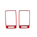 2 PCS Set for Honda CRV 2007-2011 Carbon Fiber Car Side Air Outlet Frame Decorative Sticker,Left and Right Drive Universal (Red)