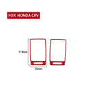 2 PCS Set for Honda CRV 2007-2011 Carbon Fiber Car Side Air Outlet Frame Decorative Sticker,Left and Right Drive Universal (Red)
