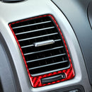 2 PCS Set for Honda CRV 2007-2011 Carbon Fiber Car Side Air Outlet Frame Decorative Sticker,Left and Right Drive Universal (Red)