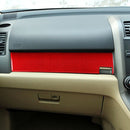 For Honda CRV 2007-2011 Carbon Fiber Car Co-pilot Glove Box Panel Decorative Sticker,Right Drive (Red)