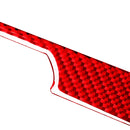 For Honda CRV 2007-2011 Carbon Fiber Car Co-pilot Center Control Trim Decorative Sticker,Left Drive (Red)