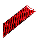 For Honda CRV 2007-2011 Carbon Fiber Car Co-pilot Center Control Trim Decorative Sticker,Right Drive (Red)