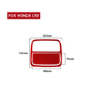 2 PCS Set for Honda CRV 2007-2011 Carbon Fiber Car Front Reading Light Panel Decorative Sticker,Left and Right Drive Universal (Red)