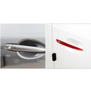 Car Carbon Fiber with Hole Outside Door Handle Decorative Sticker for Mazda CX-5 2017-2018, Right Drive (Red)
