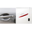 Car Carbon Fiber with Hole Outside Door Handle Decorative Sticker for Mazda CX-5 2017-2018, Left Drive (Red)