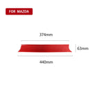 Car Carbon Fiber Dashboard Panel Decorative Sticker for Mazda CX-5 2017-2018, Left and Right Drive (Red)