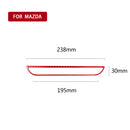 Car Carbon Fiber Central Control Panel Decorative Sticker for Mazda CX-5 2017-2018, Left and Right Drive (Red)