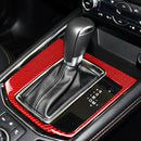 Car Carbon Fiber Gear Panel Decorative Sticker for Mazda CX-5 2017-2018, Right Drive (Red)