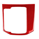Car Carbon Fiber Gear Panel Decorative Sticker for Mazda CX-5 2017-2018, Left Drive (Red)