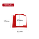 Car Carbon Fiber Gear Panel Decorative Sticker for Mazda CX-5 2017-2018, Left Drive (Red)
