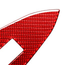Car Carbon Fiber Window Glass Lift Panel Decorative Sticker for Toyota RAV4 2006-2013, Right Drive (Red)