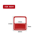 Car Carbon Fiber Front Reading Light Panel Decorative Sticker for Toyota RAV4 2006-2013, Left and Right Drive (Red)