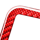 Car Carbon Fiber Front Reading Light Panel Decorative Sticker for Toyota RAV4 2006-2013, Left and Right Drive (Red)