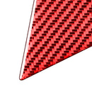 Car Carbon Fiber Central Control Switch Panel Decorative Sticker for Toyota RAV4 2006-2013, Left and Right Drive (Red)