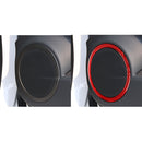 Car Carbon Fiber Door Horn Decorative Sticker for Toyota RAV4 2006-2013, Left and Right Drive (Red)
