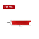 Car Carbon Fiber Passenger Center Control Panel Decorative Sticker for Toyota RAV4 2006-2013, Right Drive (Red)