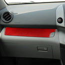 Car Carbon Fiber Passenger Center Control Panel Decorative Sticker for Toyota RAV4 2006-2013, Right Drive (Red)