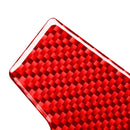 Car Carbon Fiber Passenger Center Control Panel Decorative Sticker for Toyota RAV4 2006-2013, Left Drive (Red)