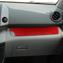 Car Carbon Fiber Passenger Center Control Panel Decorative Sticker for Toyota RAV4 2006-2013, Left Drive (Red)