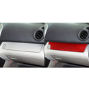 Car Carbon Fiber Passenger Center Control Panel Decorative Sticker for Toyota RAV4 2006-2013, Left Drive (Red)