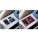 Car Carbon Fiber Rear Mirror Adjustment Switch Frame Decorative Sticker for Toyota RAV4 2006-2013, Right Drive (Red)