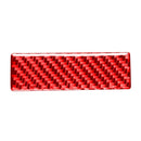 Car Carbon Fiber Headlight Switch Gasket Decorative Sticker for Toyota RAV4 2006-2013, Left and Right Drive (Red)