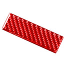 Car Carbon Fiber Headlight Switch Gasket Decorative Sticker for Toyota RAV4 2006-2013, Left and Right Drive (Red)