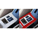 Car Carbon Fiber Handbrake Panel Decorative Sticker for Toyota RAV4 2006-2013, Right Drive (Red)