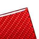 Car Carbon Fiber Inside Central Control Air Outlet Decorative Sticker for Toyota RAV4 2006-2013, Left and Right Drive (Red)