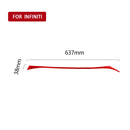 Car Carbon Fiber Dashboard Right Side Decorative Sticker for Infiniti Q50 2014-2020, Right Drive(Red)