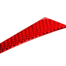 Car Carbon Fiber Dashboard Right Side Decorative Sticker for Infiniti Q50 2014-2020, Right Drive(Red)