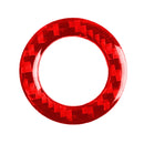 Car Carbon Fiber One-button Start Decorative Sticker for Infiniti Q50 2014-2020 / Q60 / QX60, Left and Right Drive(Red)