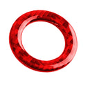 Car Carbon Fiber One-button Start Decorative Sticker for Infiniti Q50 2014-2020 / Q60 / QX60, Left and Right Drive(Red)