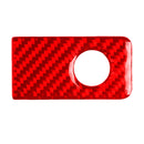 Car Carbon Fiber Front Passenger Seat Handle Box Decorative Sticker for Infiniti Q50 2014-2020, Right Drive(Red)