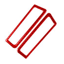 Car Carbon Fiber A-pillar Air Outlet Decorative Sticker for Infiniti Q50 2014-2020, Left and Right Drive(Red)