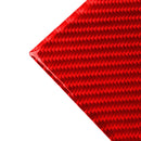 Car Carbon Fiber Rear Water Cup Holder Decorative Sticker for Infiniti Q50 2014-2020, Left and Right Drive(Red)