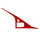 Car Carbon Fiber Driver Panel Decorative Sticker for Infiniti Q50 2014-2020, Left Drive(Red)