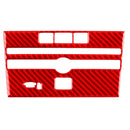 Car Carbon Fiber B Style CD Console Panel Decorative Sticker for Infiniti Q50 2014-2020, Left Drive(Red)
